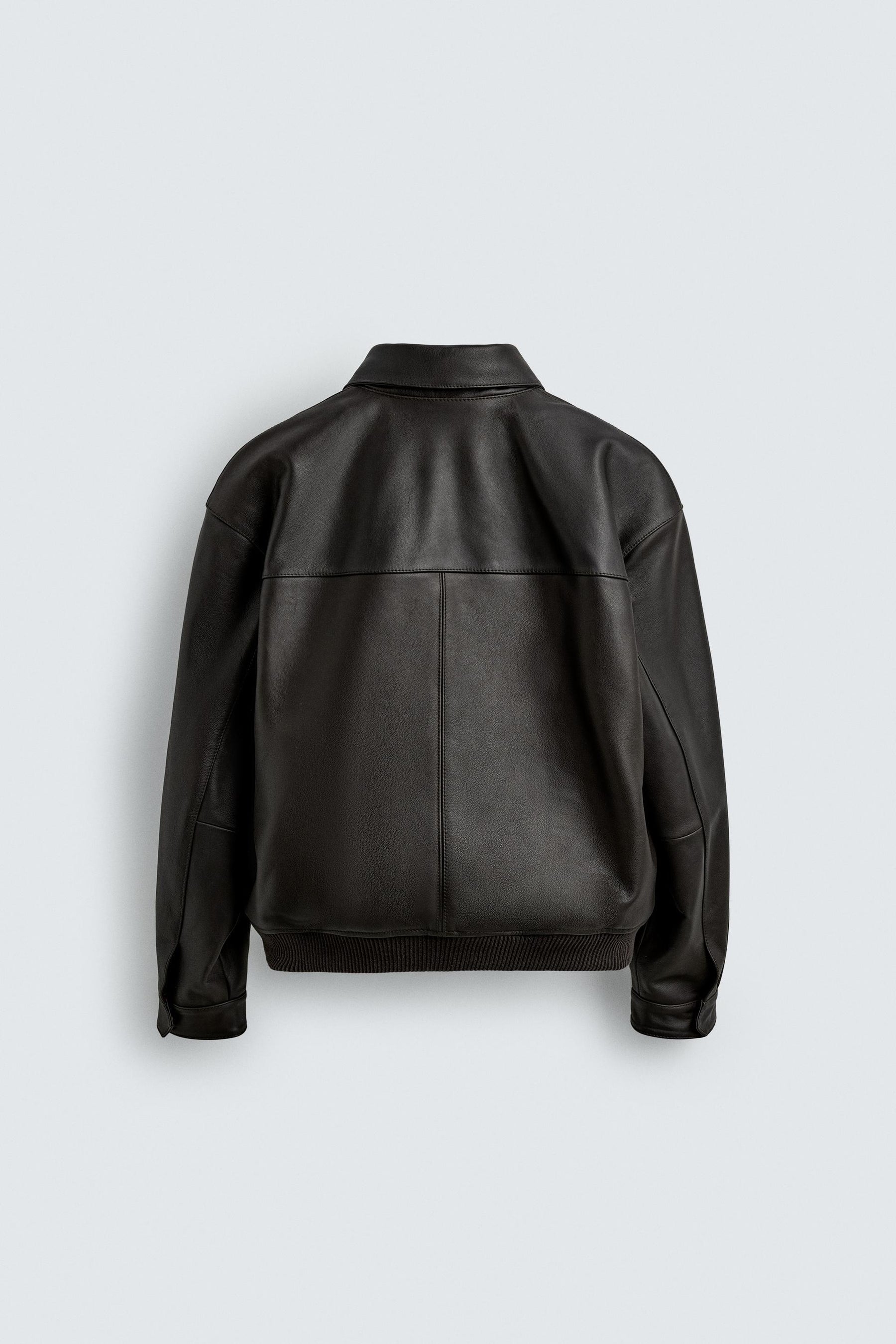 Leather Bomber Jacket