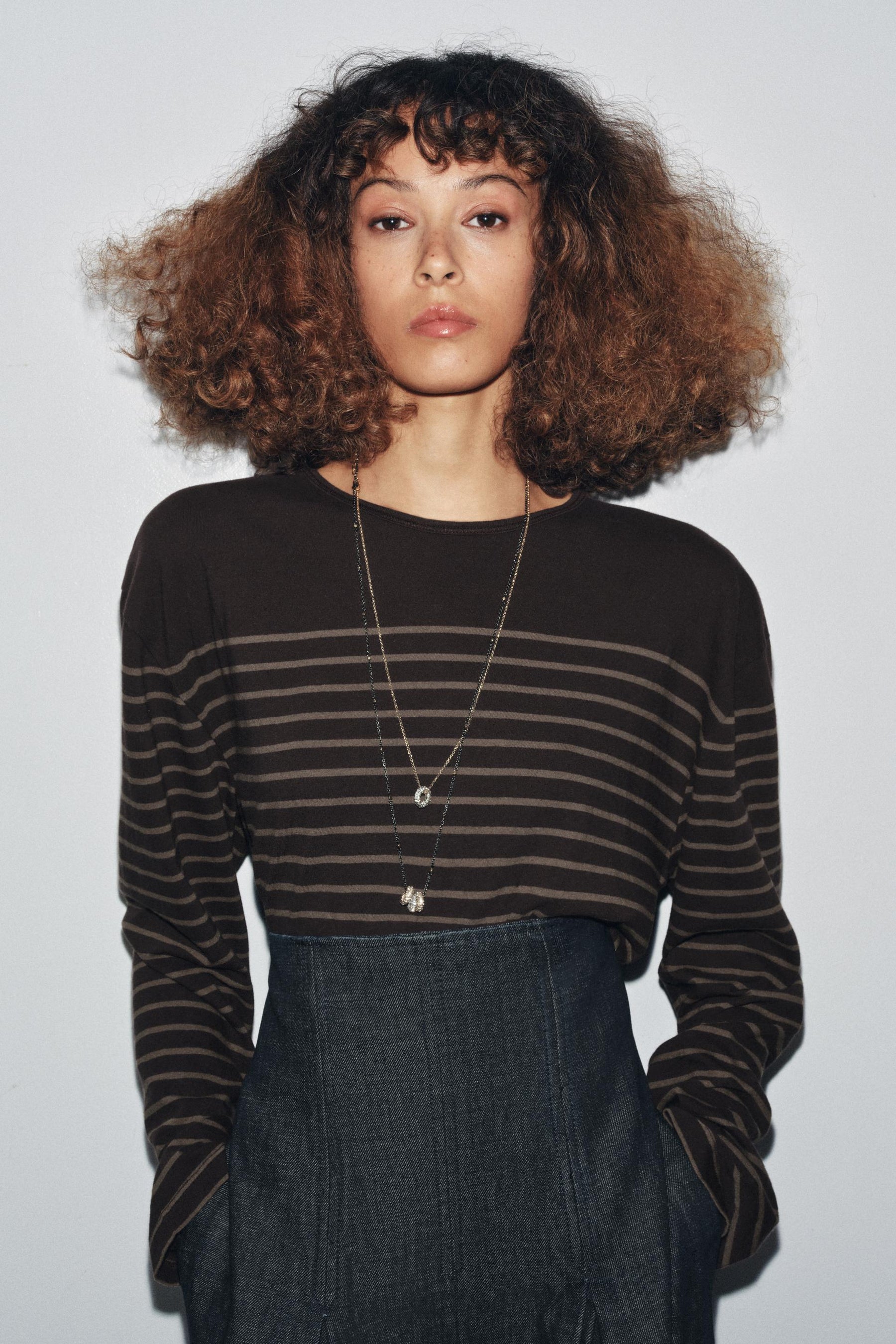 GESTREIFTES LANGARMHEMD