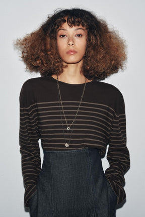 GESTREIFTES LANGARMHEMD