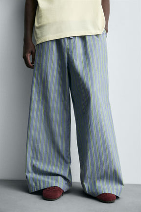 STRIPED OVERSIZE FIT TROUSERS - Image 6