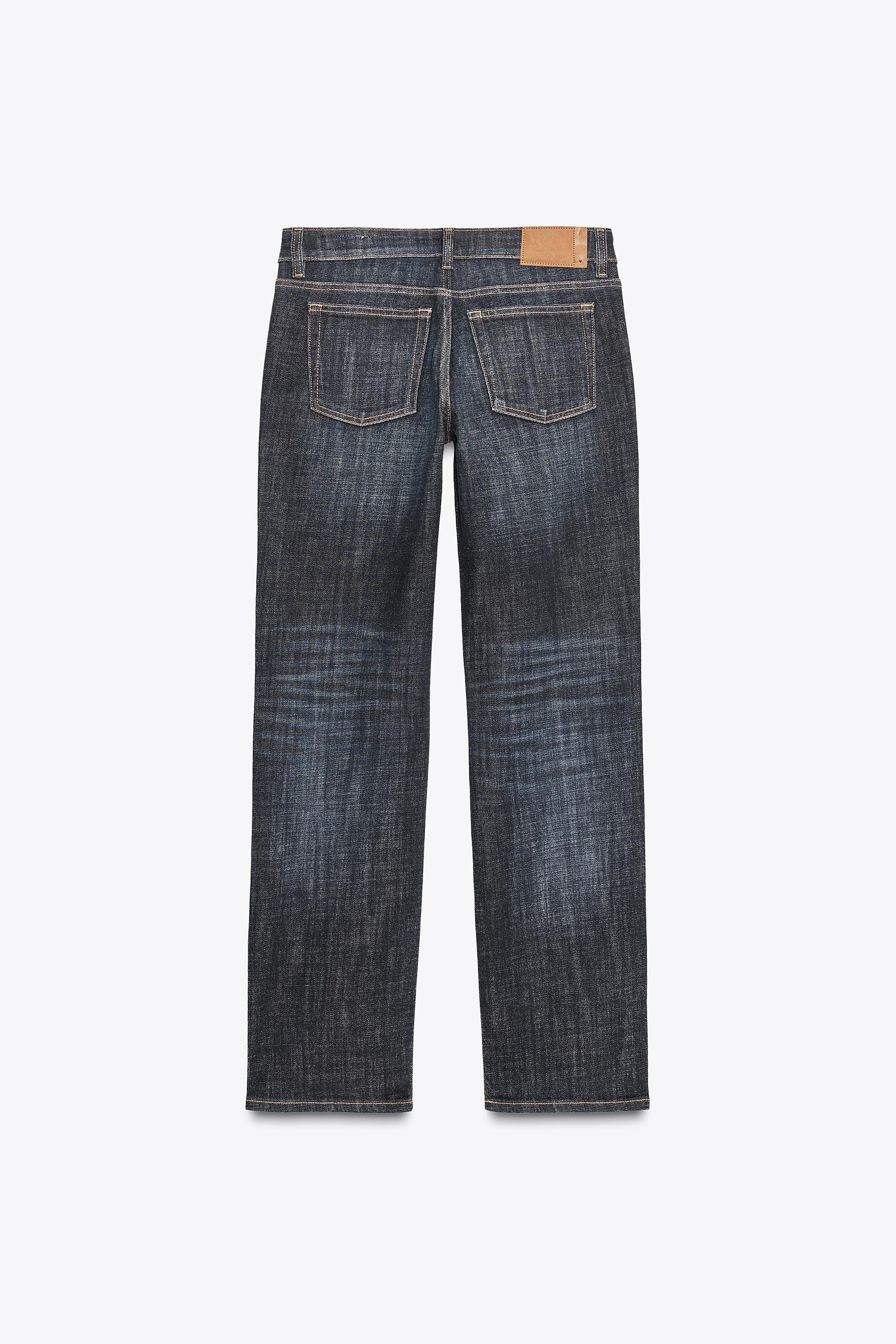 Gerade geschnittene Jeans mit niedrigem Bund