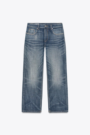 Cropped Straight Leg Jeans
