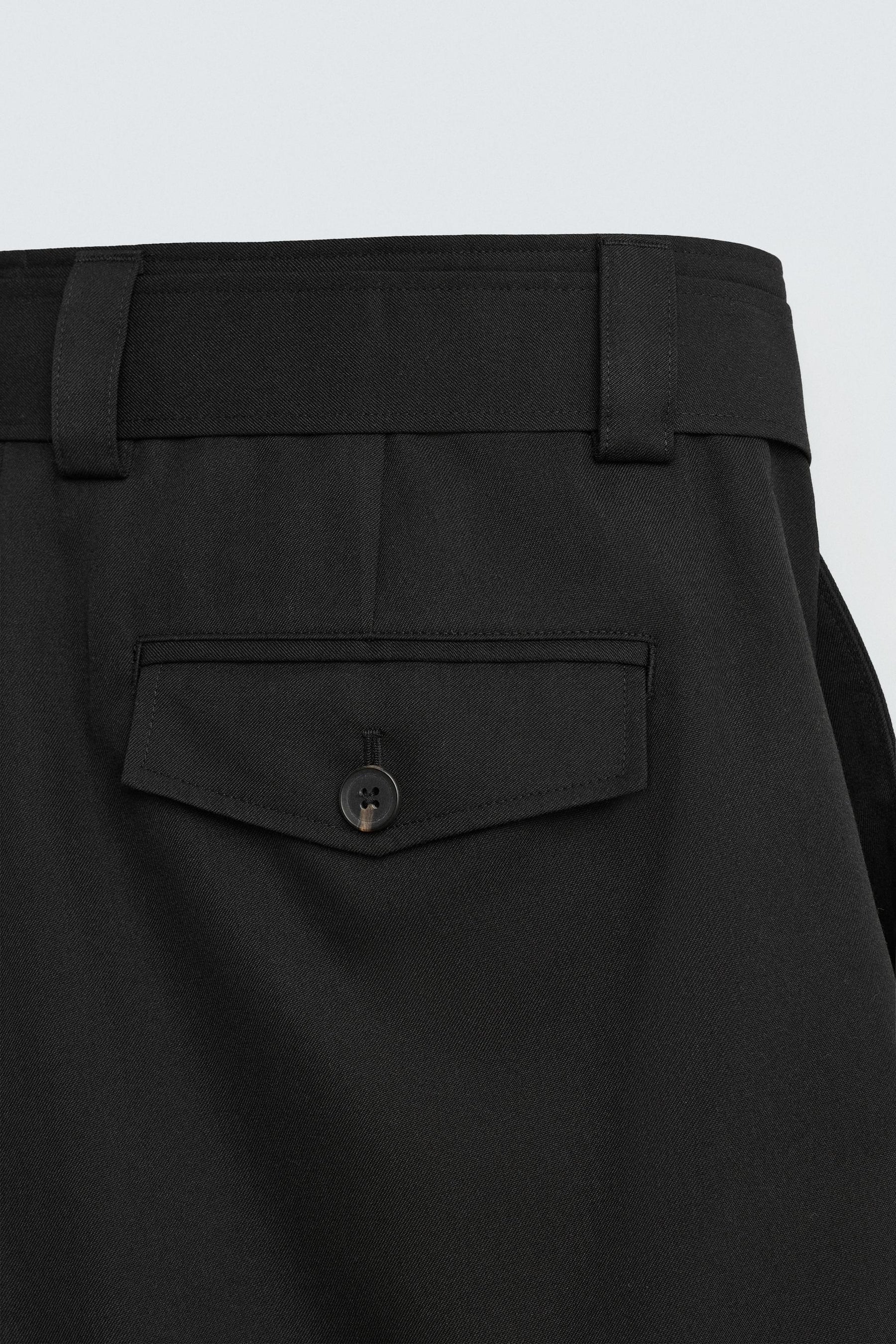 BELTED WIDE-LEG BERMUDA SHORTS - Image 9