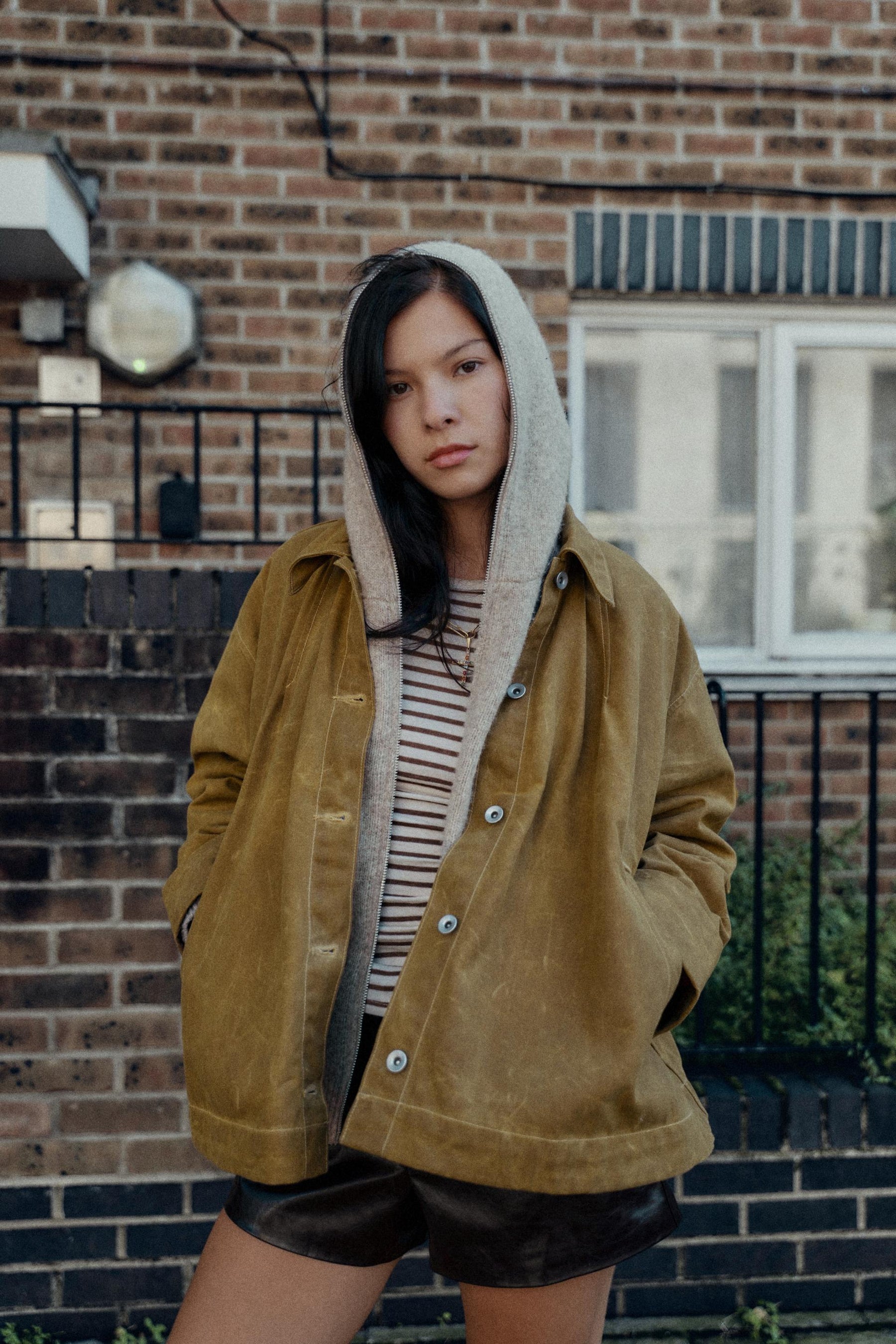 Gewachste Cape-Jacke