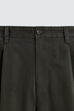 REGULAR FIT PLEATED TROUSERS - Image 8
