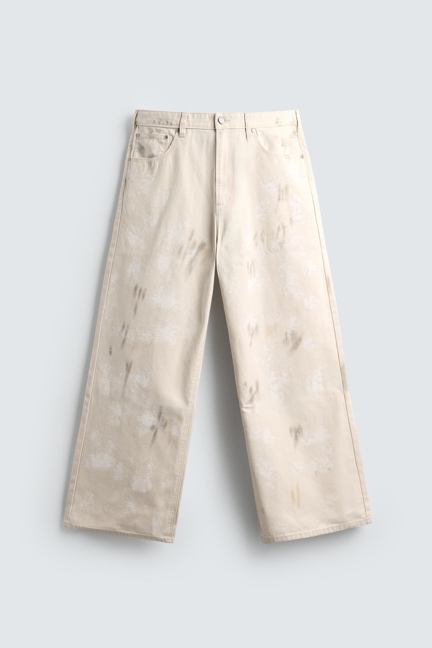 ABSTRACT PRINT TEXTURED TROUSERS - Image 7