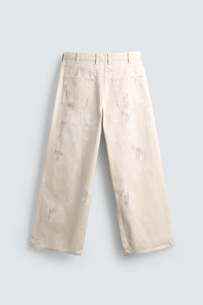 ABSTRACT PRINT TEXTURED TROUSERS - Image 8