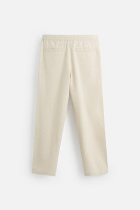 COTTON-LINEN RELAXED FIT TROUSERS - Image 7