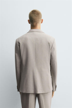 TEXTURED SUIT BLAZER - Image 3