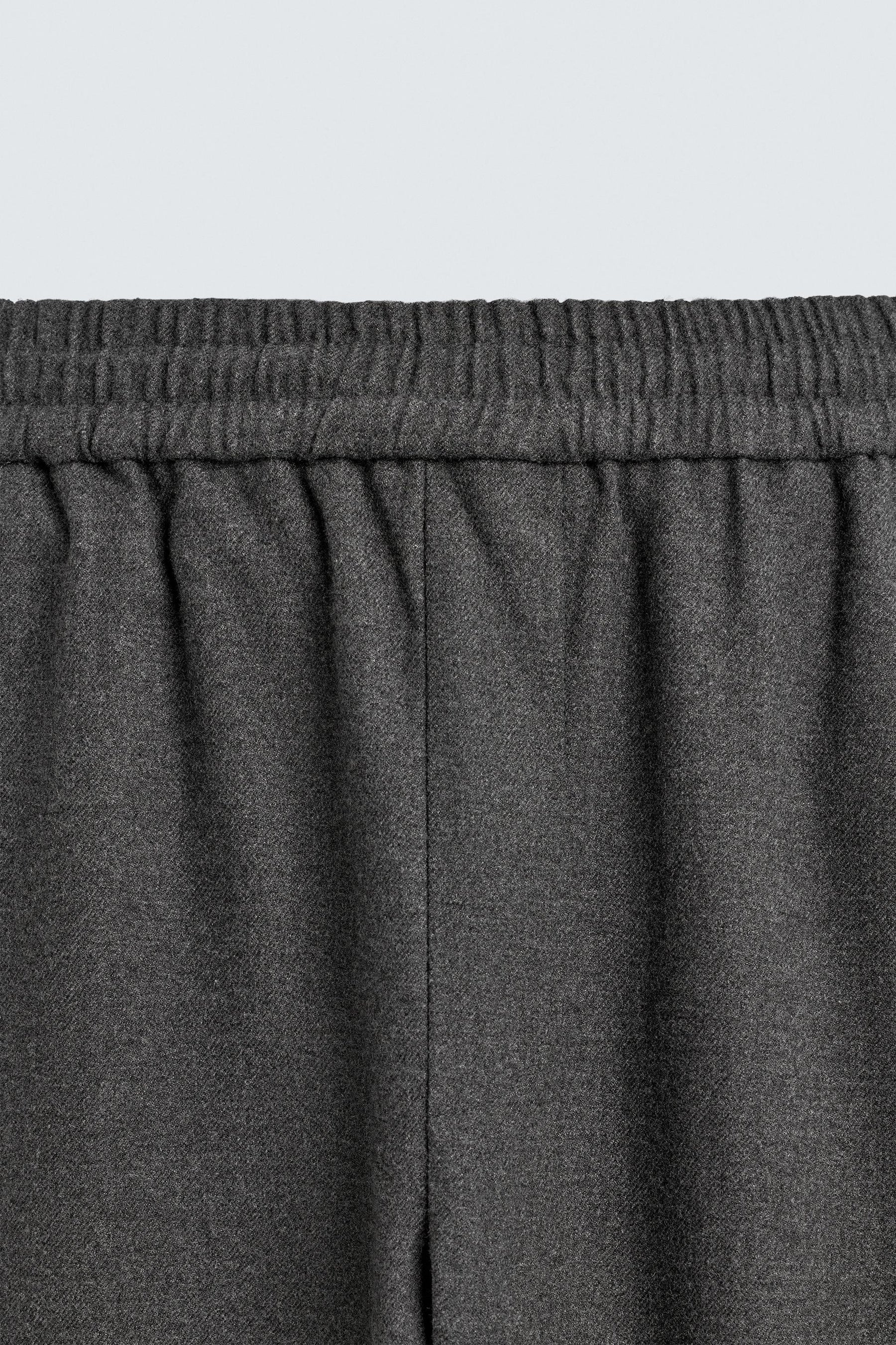 TEXTURED RELAXED FIT TROUSERS - Image 8