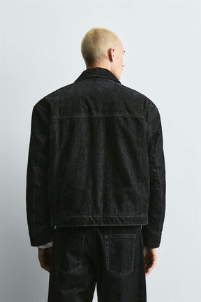 RELAXED FIT VELOUR JACKET - Image 3
