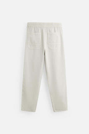 COTTON - LINEN TROUSERS - Image 7