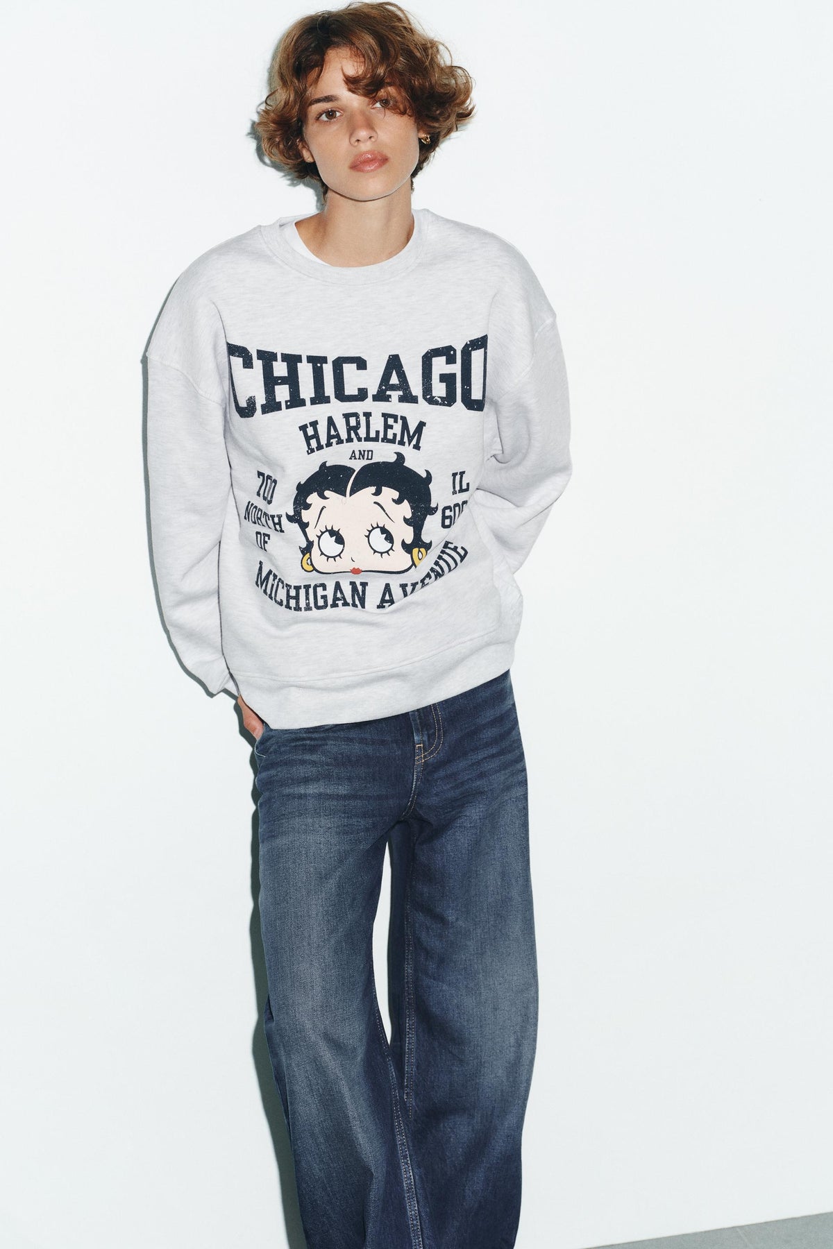 Betty Boop Sweatshirt mit Aufdruck