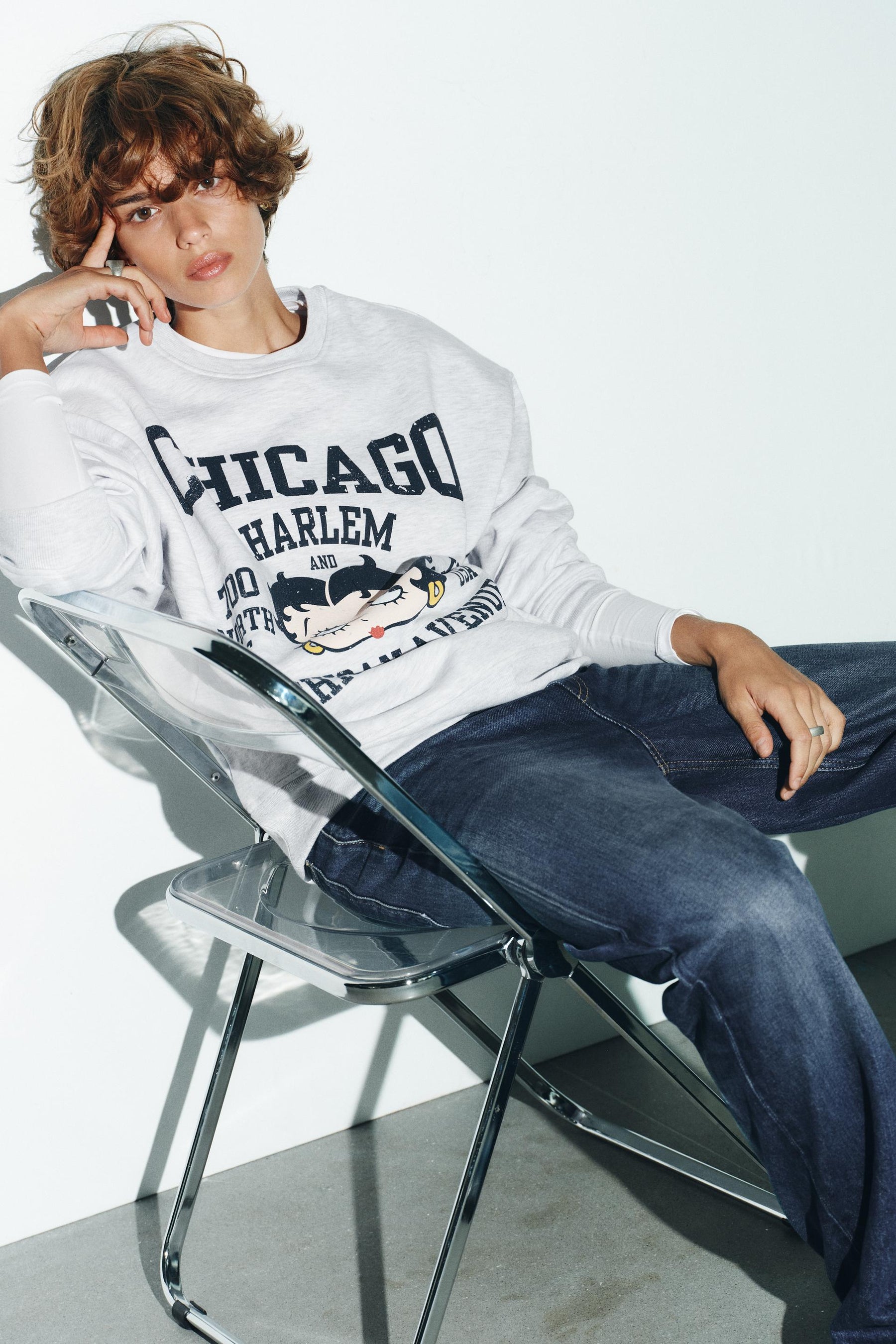 Betty Boop Sweatshirt mit Aufdruck