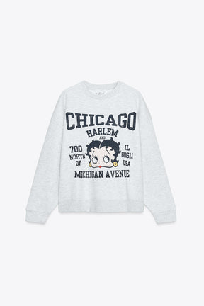Betty Boop Sweatshirt mit Aufdruck