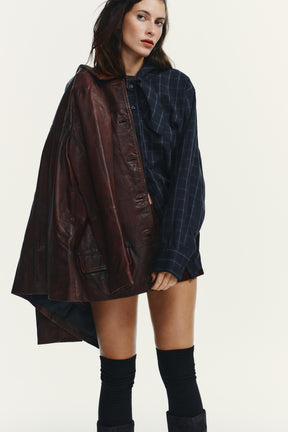 Popelinehemd mit quadratischem