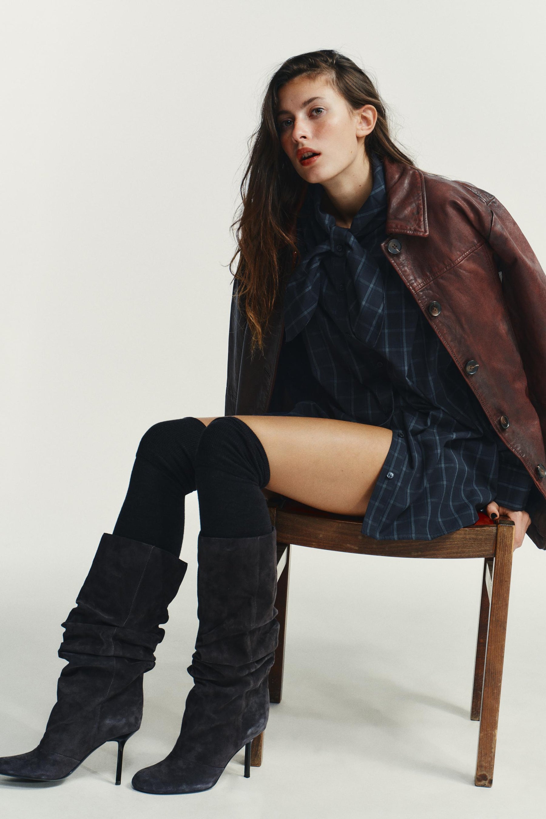 Popelinehemd mit quadratischem