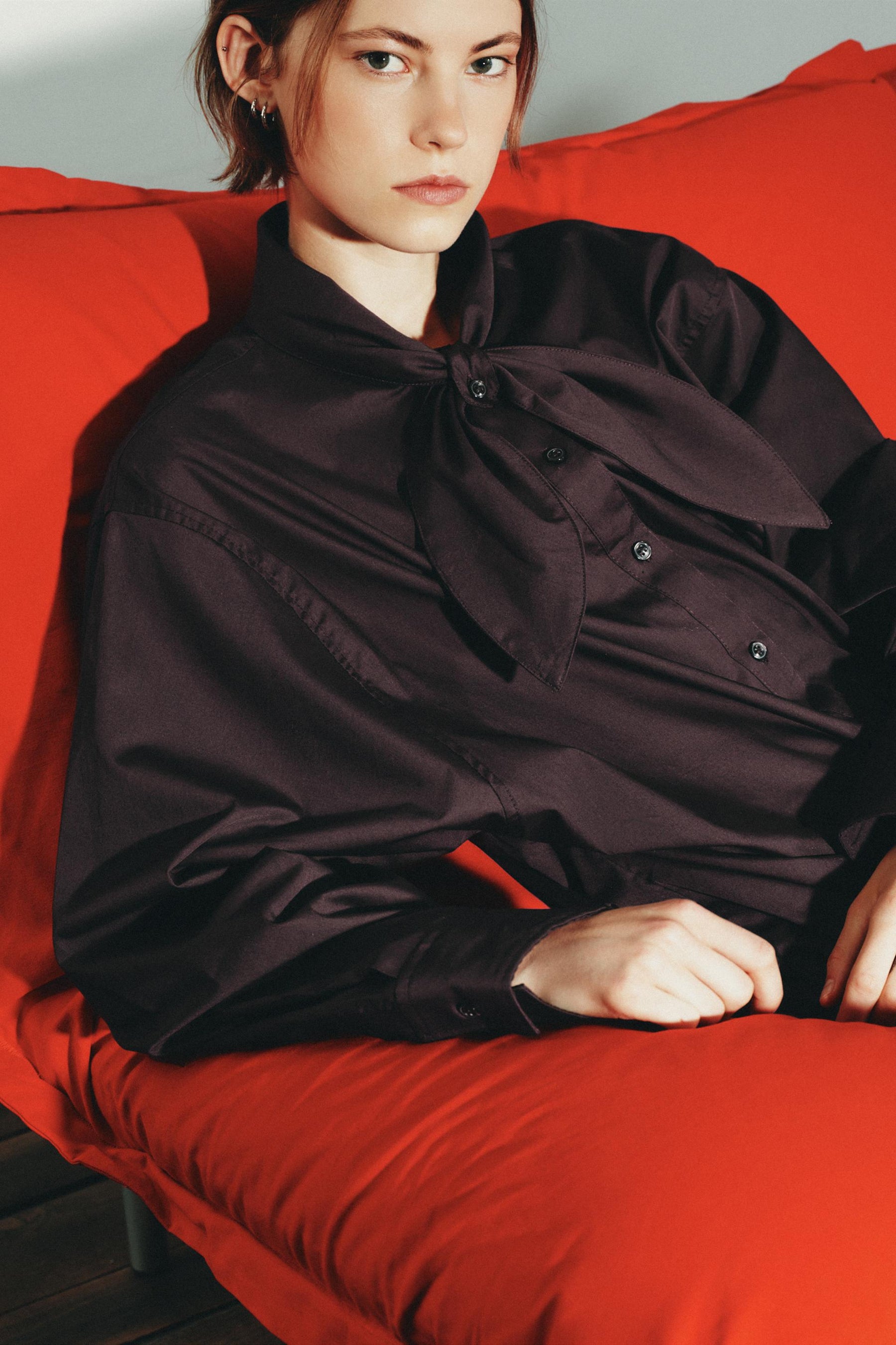 Popeline-Halstuchhemd