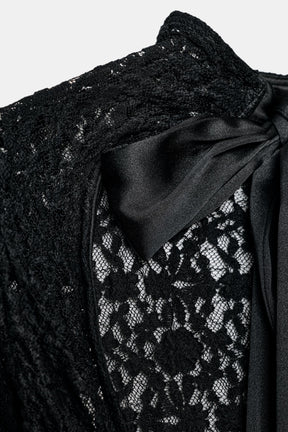 Satin-Body mit Schleife