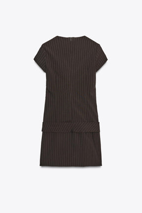 BELTED MINI DRESS - Image 4