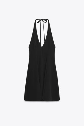 HALTER GORED SHORT DRESS - Image 7