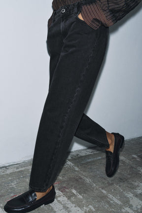 Zigarettenjeans mit mittelhohem Bund