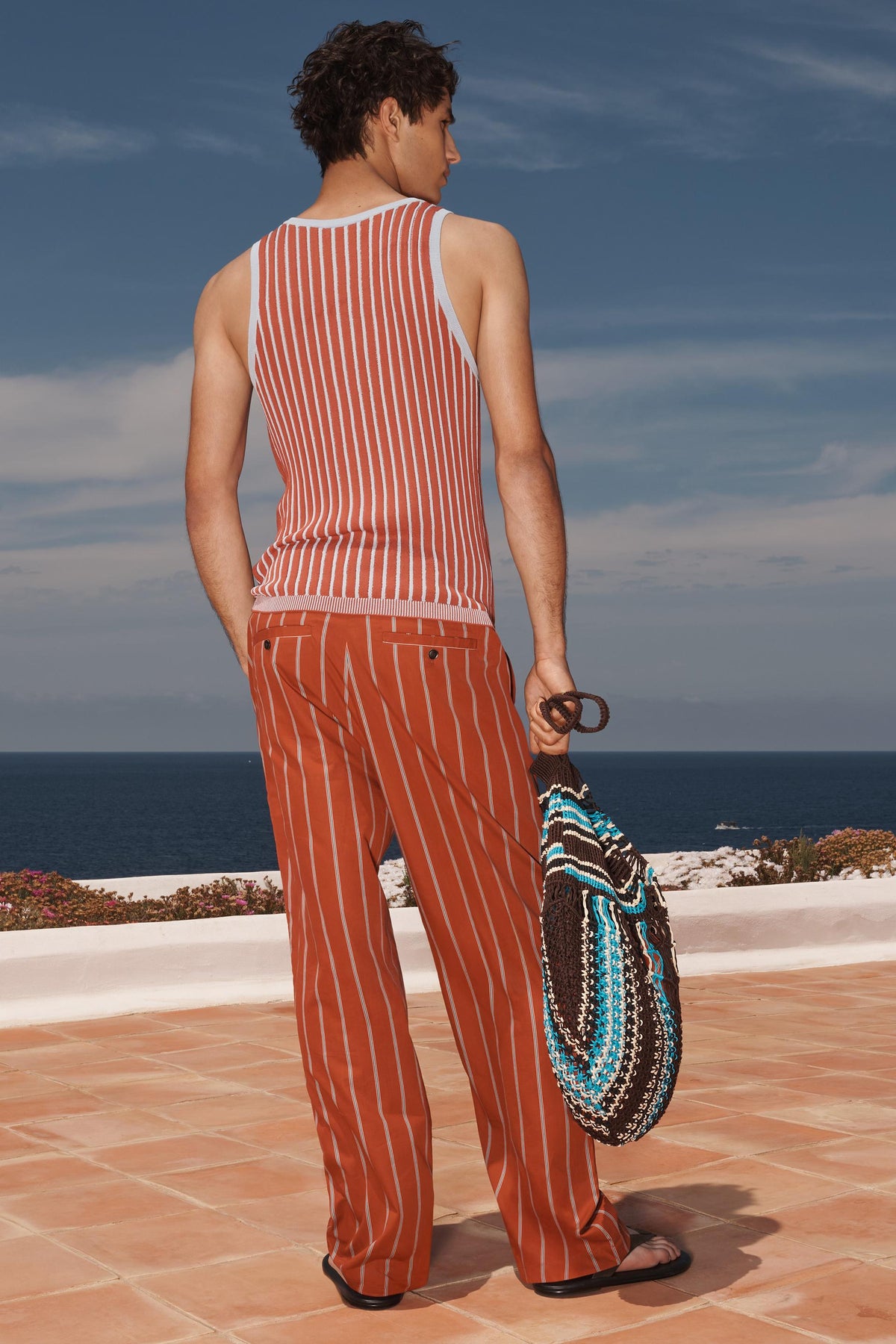 LIMITED EDITION STRIPED RELAXED FIT TROUSERS - Image 2
