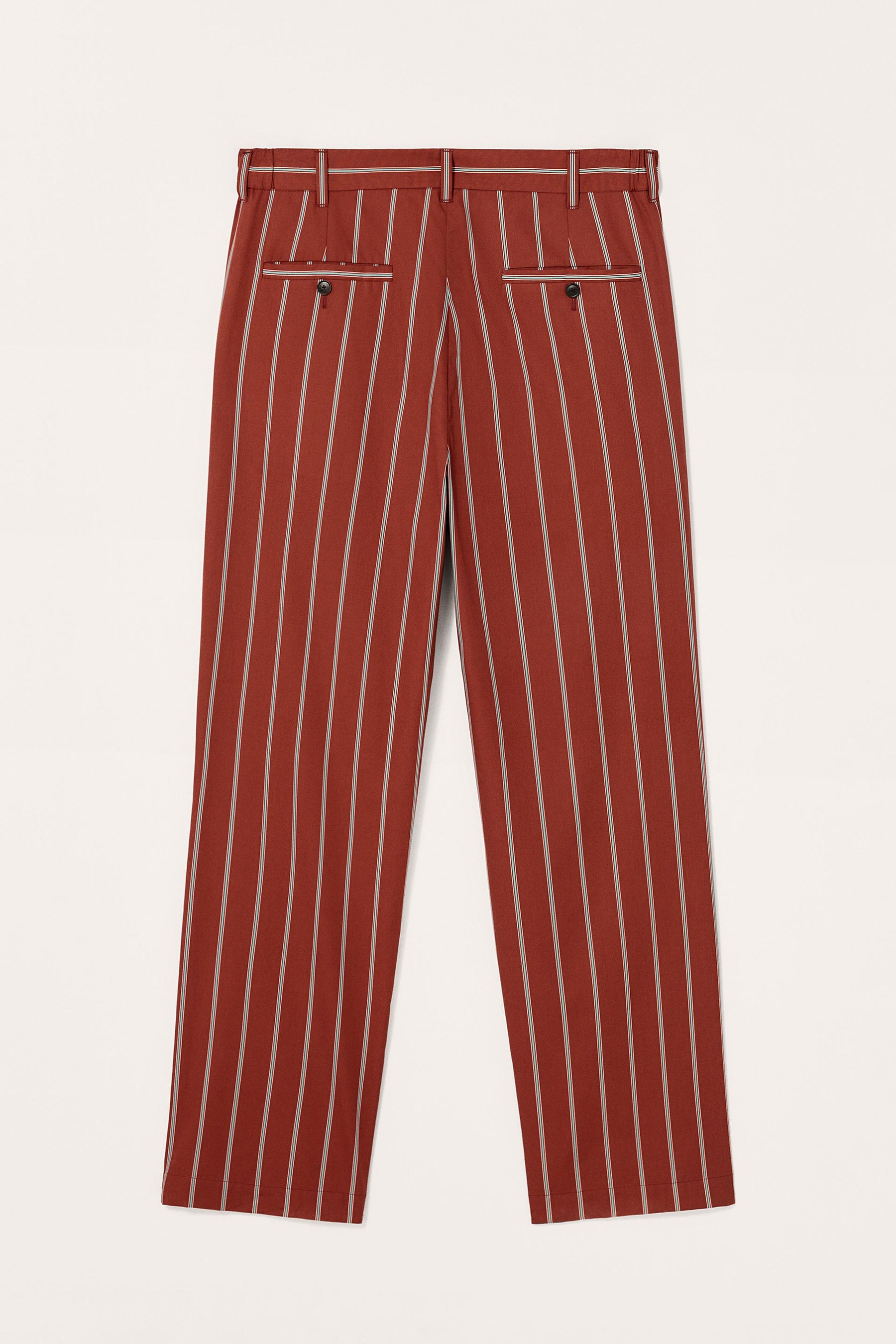 LIMITED EDITION STRIPED RELAXED FIT TROUSERS - Image 6
