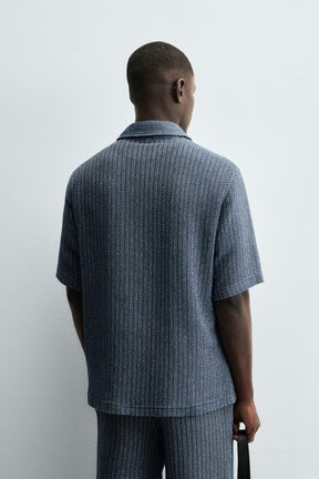 TEXTURED POLO SHIRT - Image 3