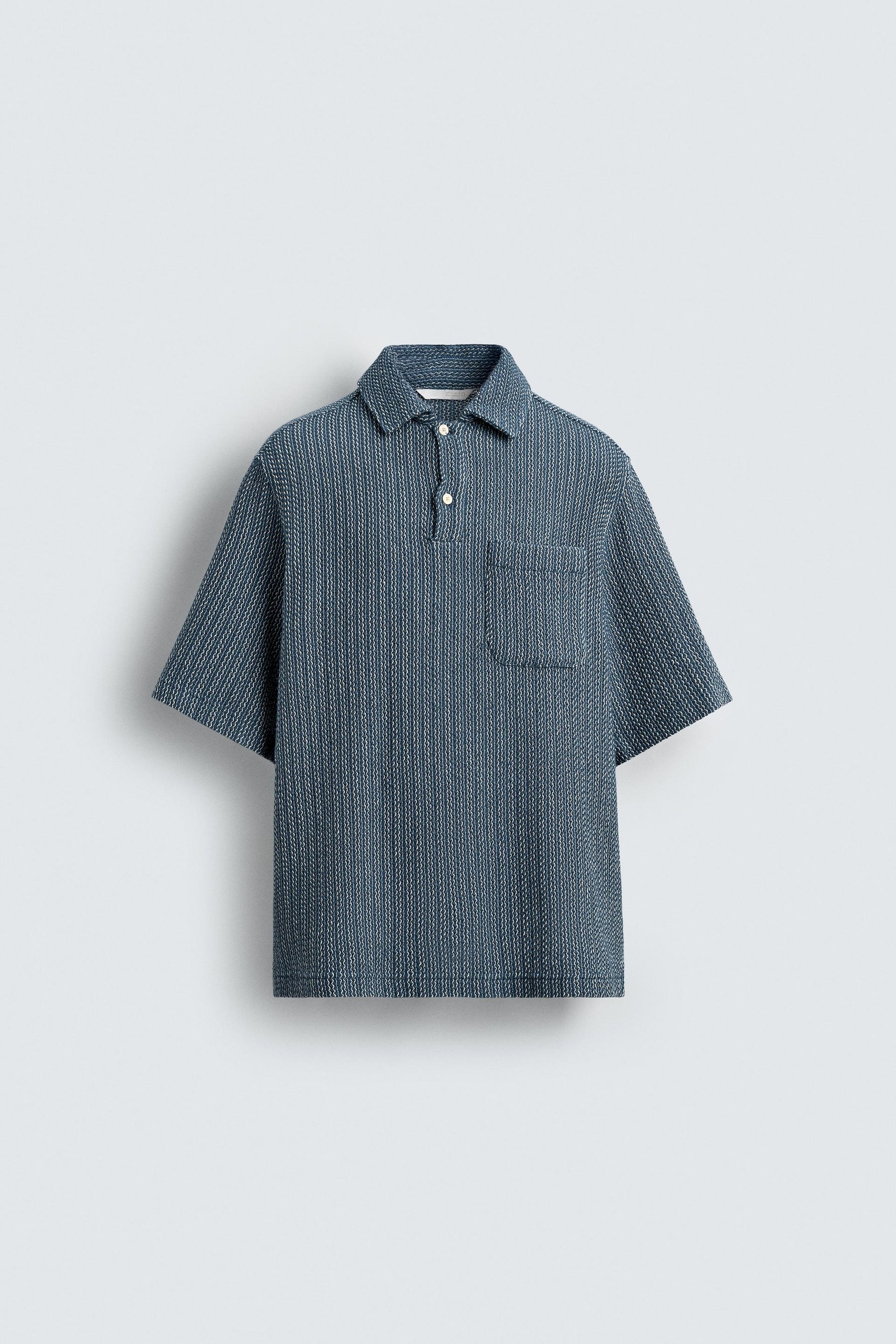 TEXTURED POLO SHIRT - Image 7