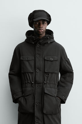 WATER-REPELLENT PADDED TECHNICAL PARKA - Image 2