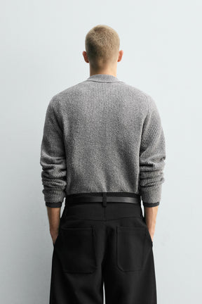 Textured Bouclé Polo