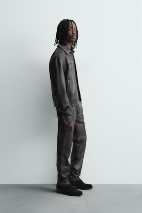 STUDDED LEATHER JACKET - Image 4