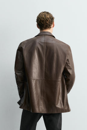 LIMITED EDITION LEATHER BLAZER - Image 3