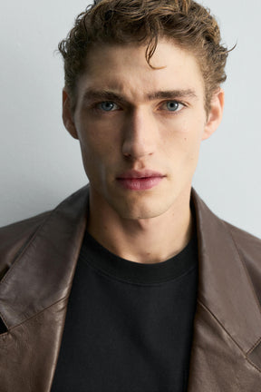 LIMITED EDITION LEATHER BLAZER - Image 5