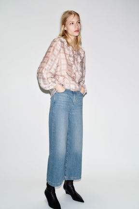 Wide Leg Cropped Jeans