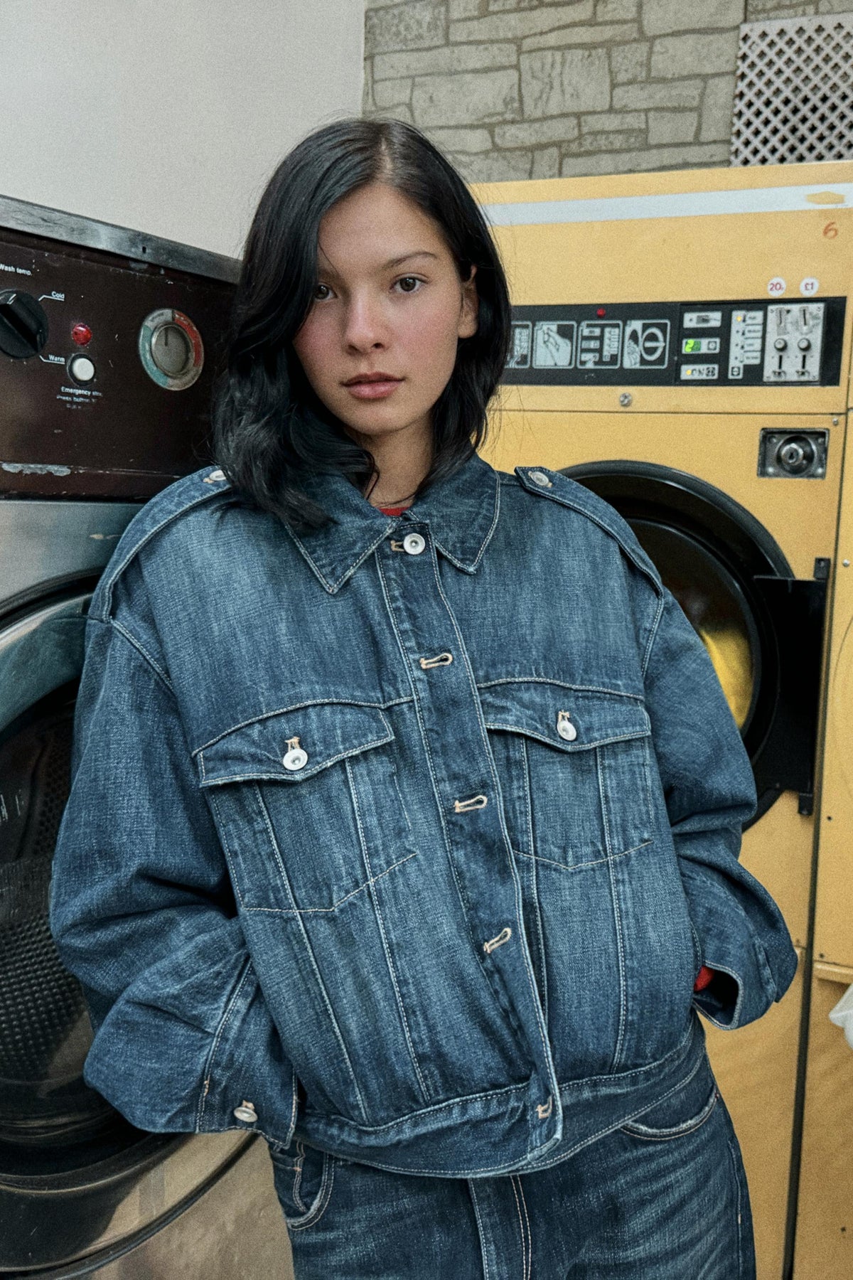 Boyfriend-Jeans mit mittelhohem Bund