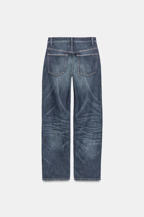 Boyfriend-Jeans mit mittelhohem Bund