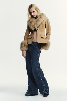 Baggy Jeans mit mittelhohem Bund