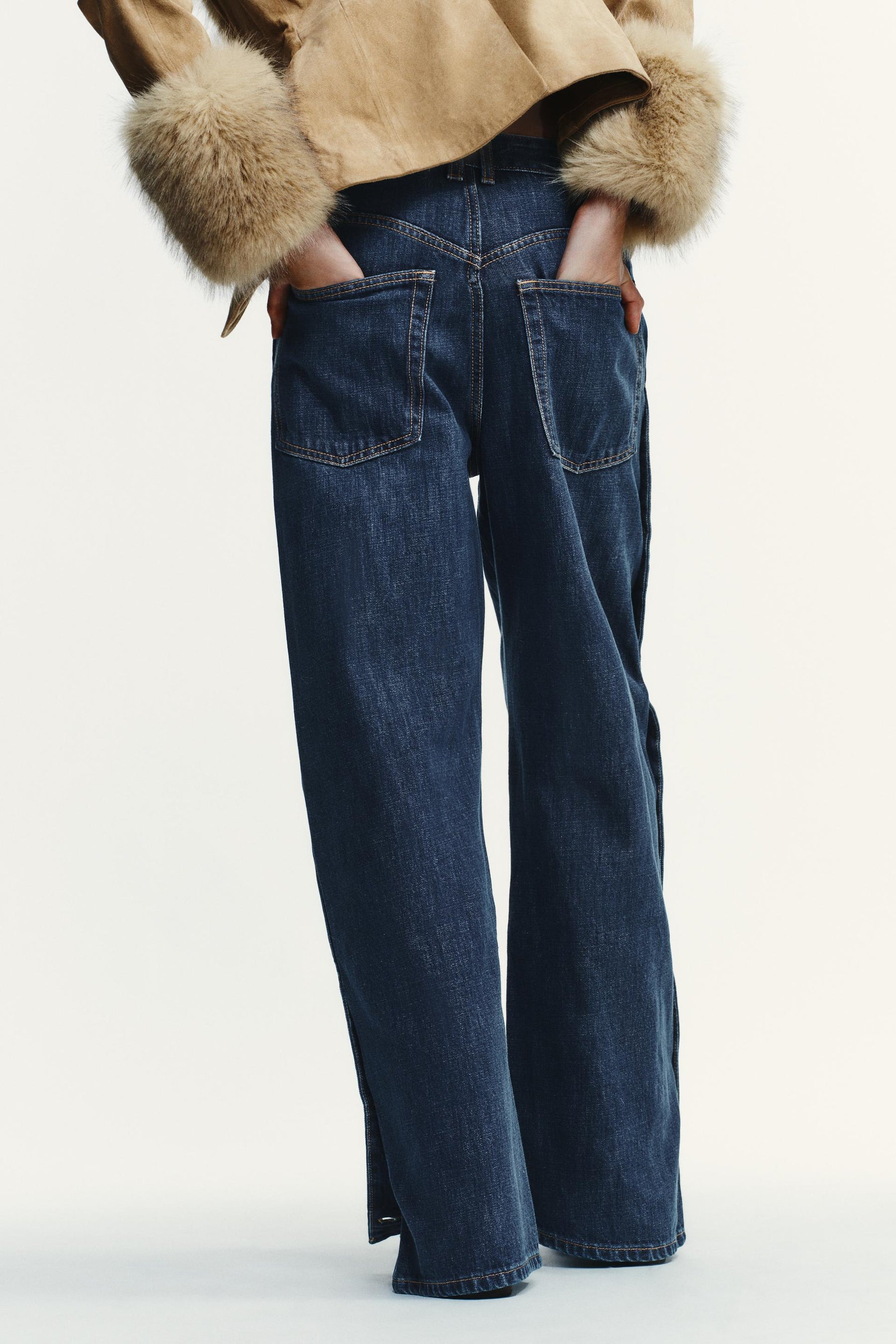 Baggy Jeans mit mittelhohem Bund