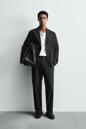 POPLIN SUIT TROUSERS - Image 1