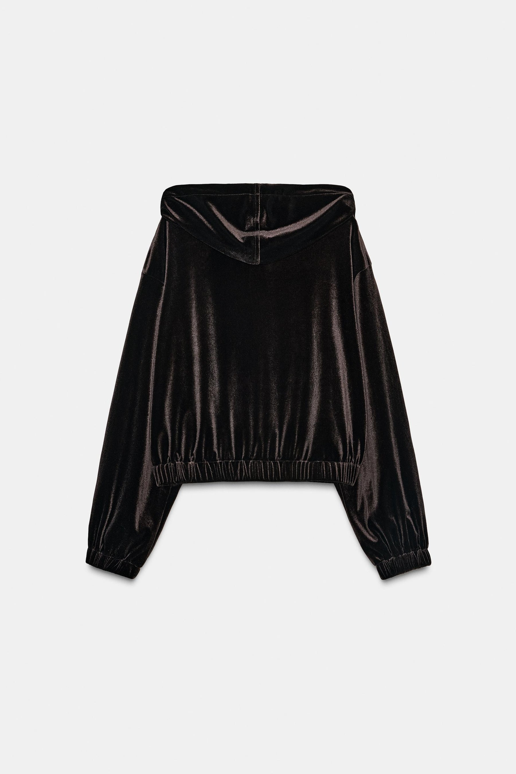 VELVET HOODIE JACKET - Image 6