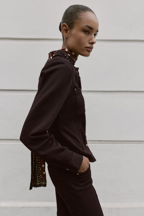 Maßgeschneidertes Crêpe-Hemd