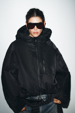 Puffer jacket with hoodie - Image 2