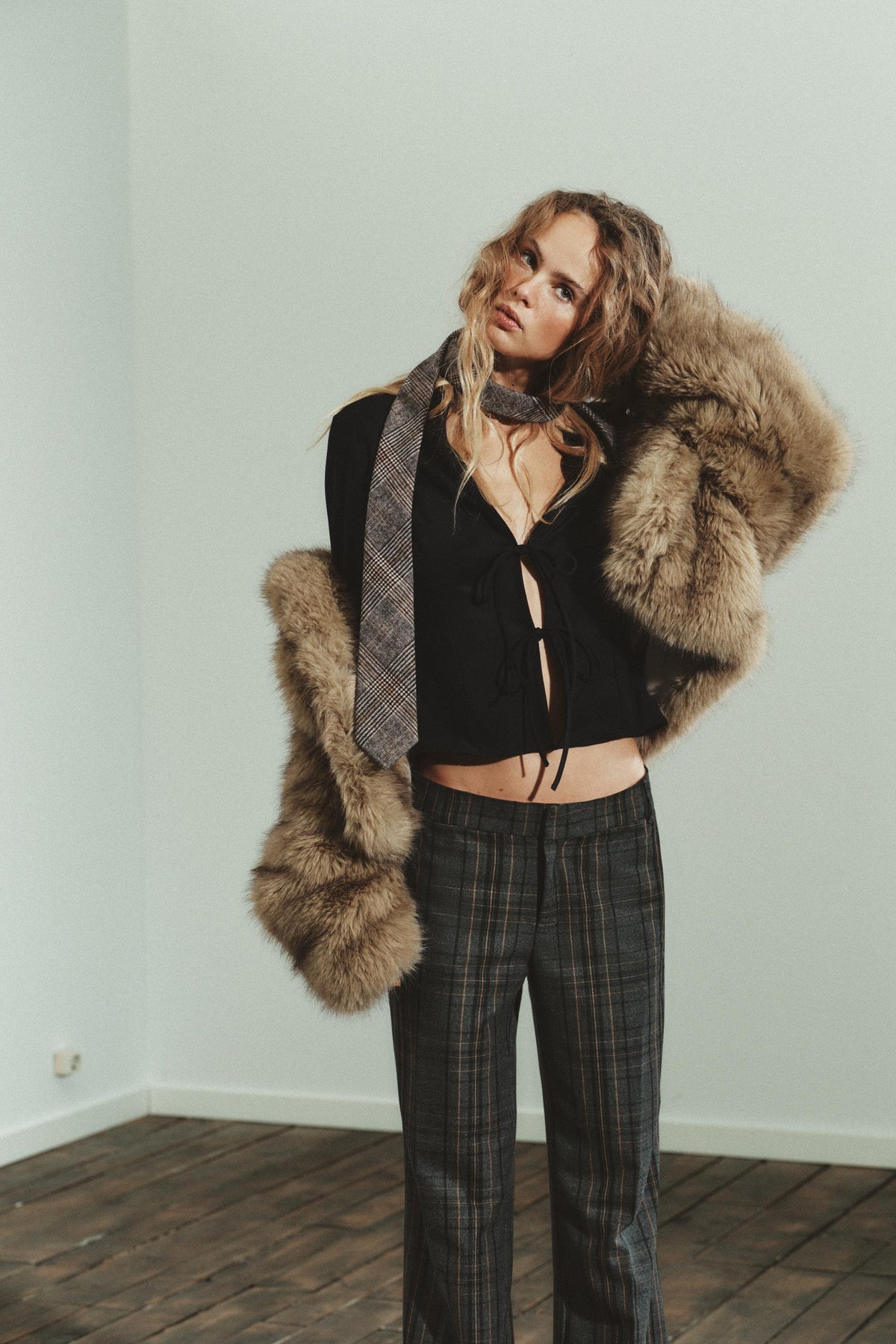 WILDLEDER-KUNSTHEMD MIT