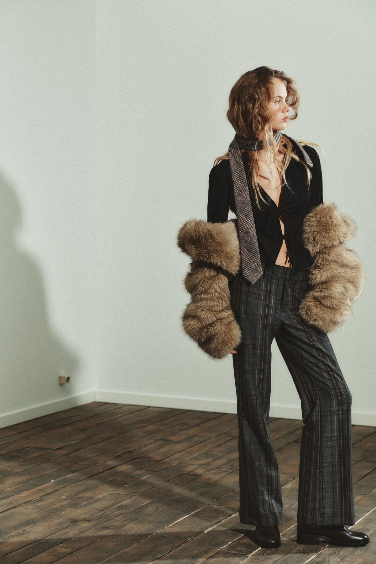 WILDLEDER-KUNSTHEMD MIT