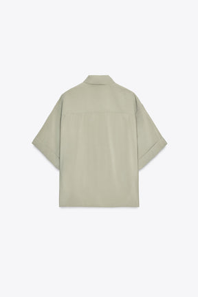 Fließendes Kurzarmhemd