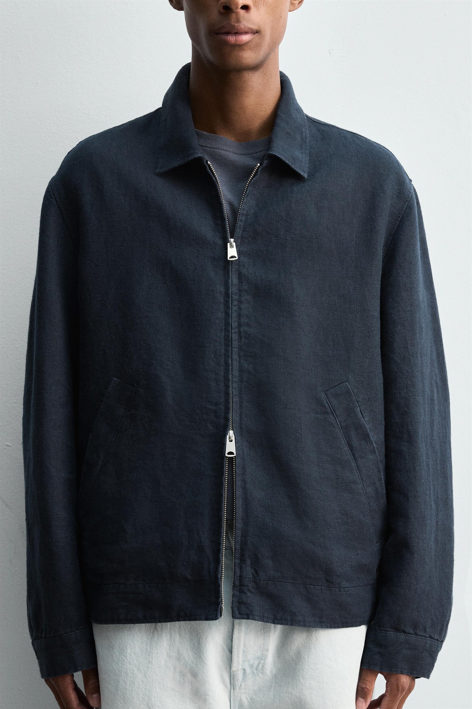 REGULAR FIT 100% LINEN JACKET - Image 6