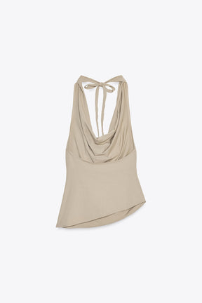 Gefärbtes Neckholder-Top