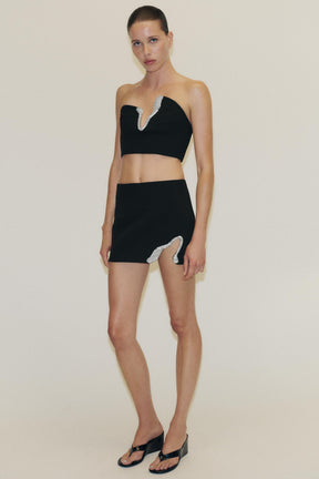 Cropped-Top mit Applikationen